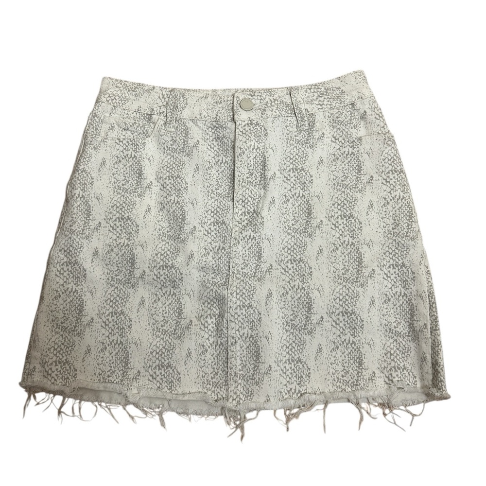 PAIGE Sonoran Snake Jasmine Skirt with Raw Hem, Snakeskin pattern size 27 - Picture 2 of 9
